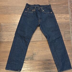 Levi's Dark Blue Straight Jeans for Men